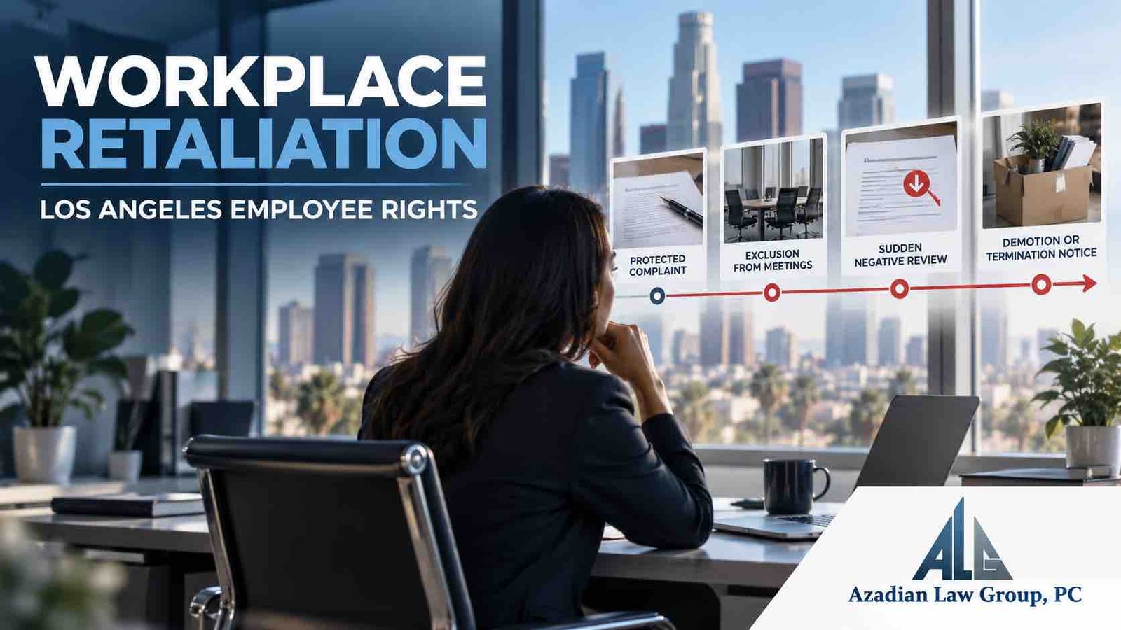 Los Angeles workplace retaliation attorney reviewing the timeline after an employee’s protected complaint
