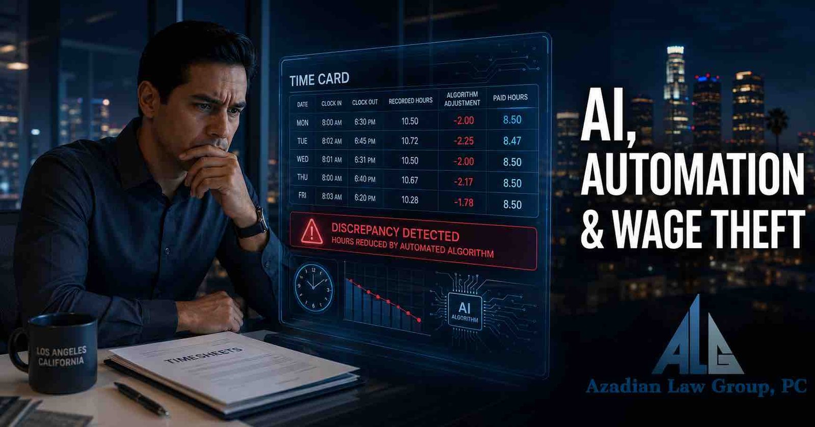 AI and automated timekeeping reducing a California employee’s paid hours – Azadian Law Group, PC