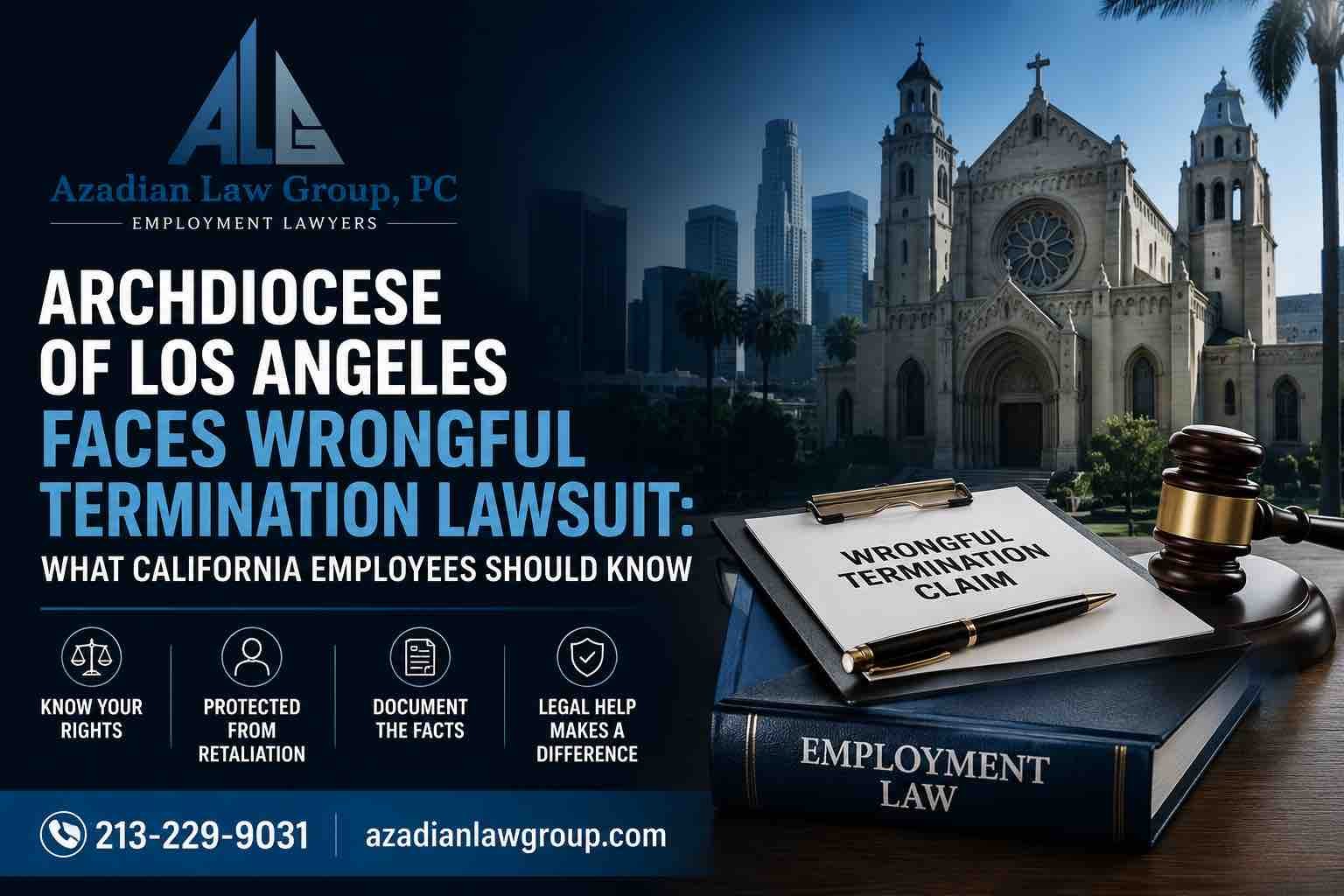 Archdiocese of Los Angeles Wrongful Termination Lawsuit